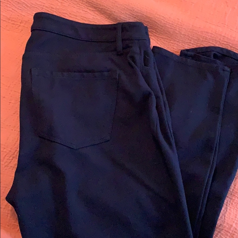 Talbots high rise jegging ankle navy blue sz 8